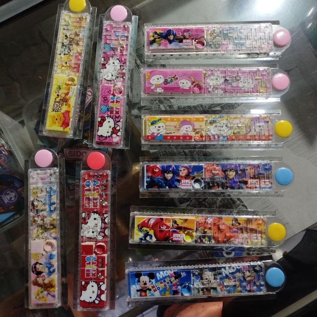 

Penggaris Lipat 30 cm 2 in 1 + Puzzle Mainan Big Hero Baymax Mickey Mouse Hello Kitty Princess Winnie The Pooh Lucu