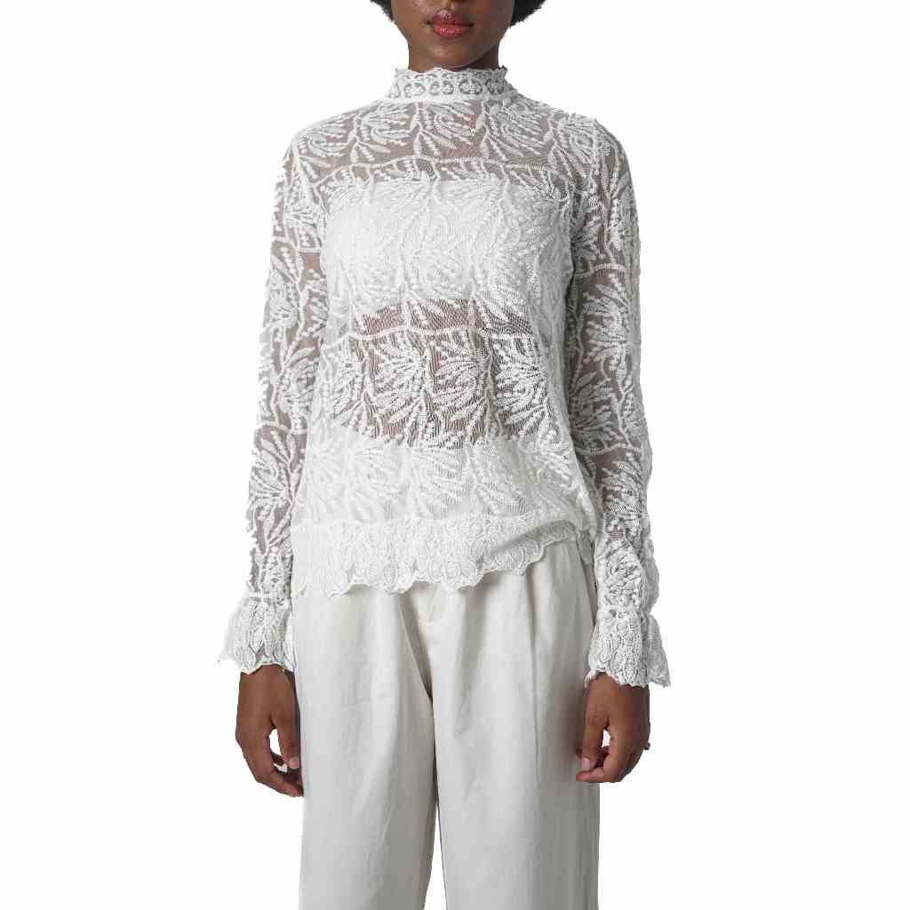 AKAYE | Blouse Kemeja Brukat Vellara Kemeja wanita - Daily Katun Combed Adem Premium