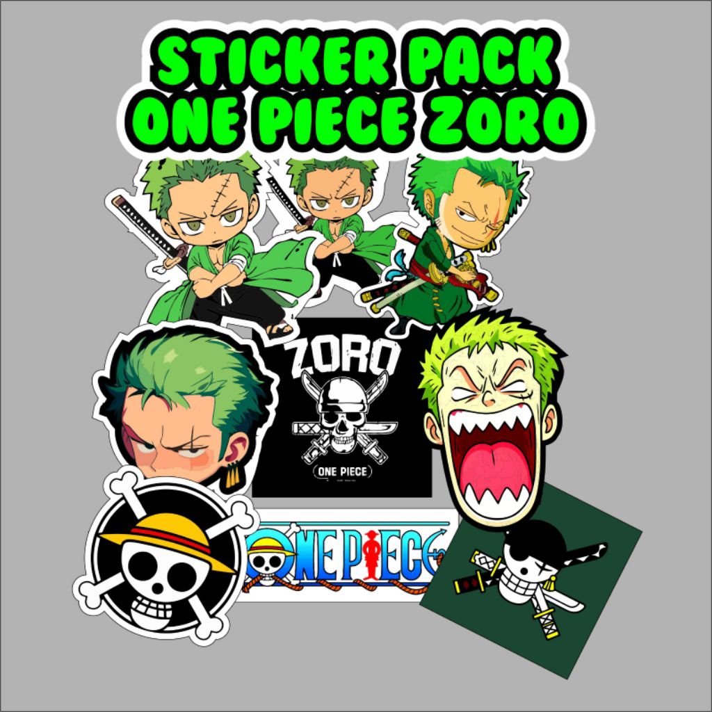 

STICKER PACK ONE PIECE SPECIAL ZORO MURAH