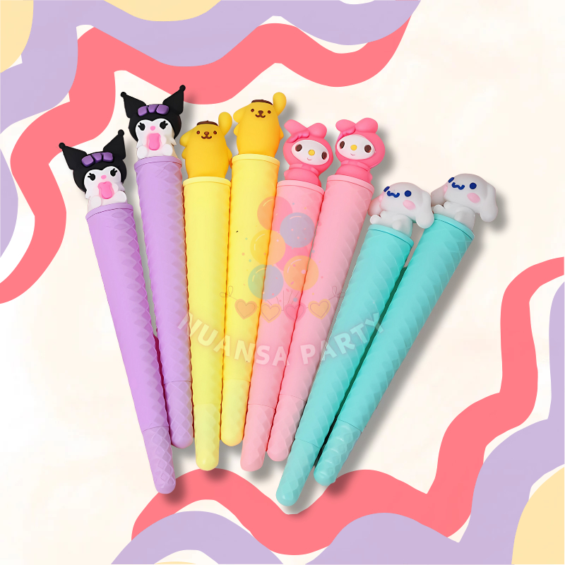 

NP • Pena Es Krim Cone Motif Sanrio Gel 0.5 mm Alat Tulis Sekolah