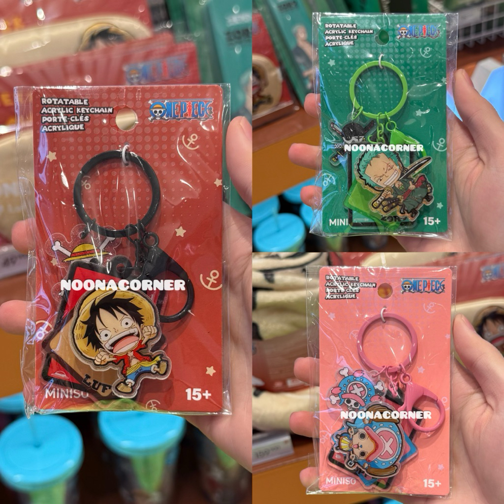 Miniso x One Piece ‼️ Rotatable Acrylic Keychain / Gantungan Kunci Akrilik One Piece 2.0 Collections