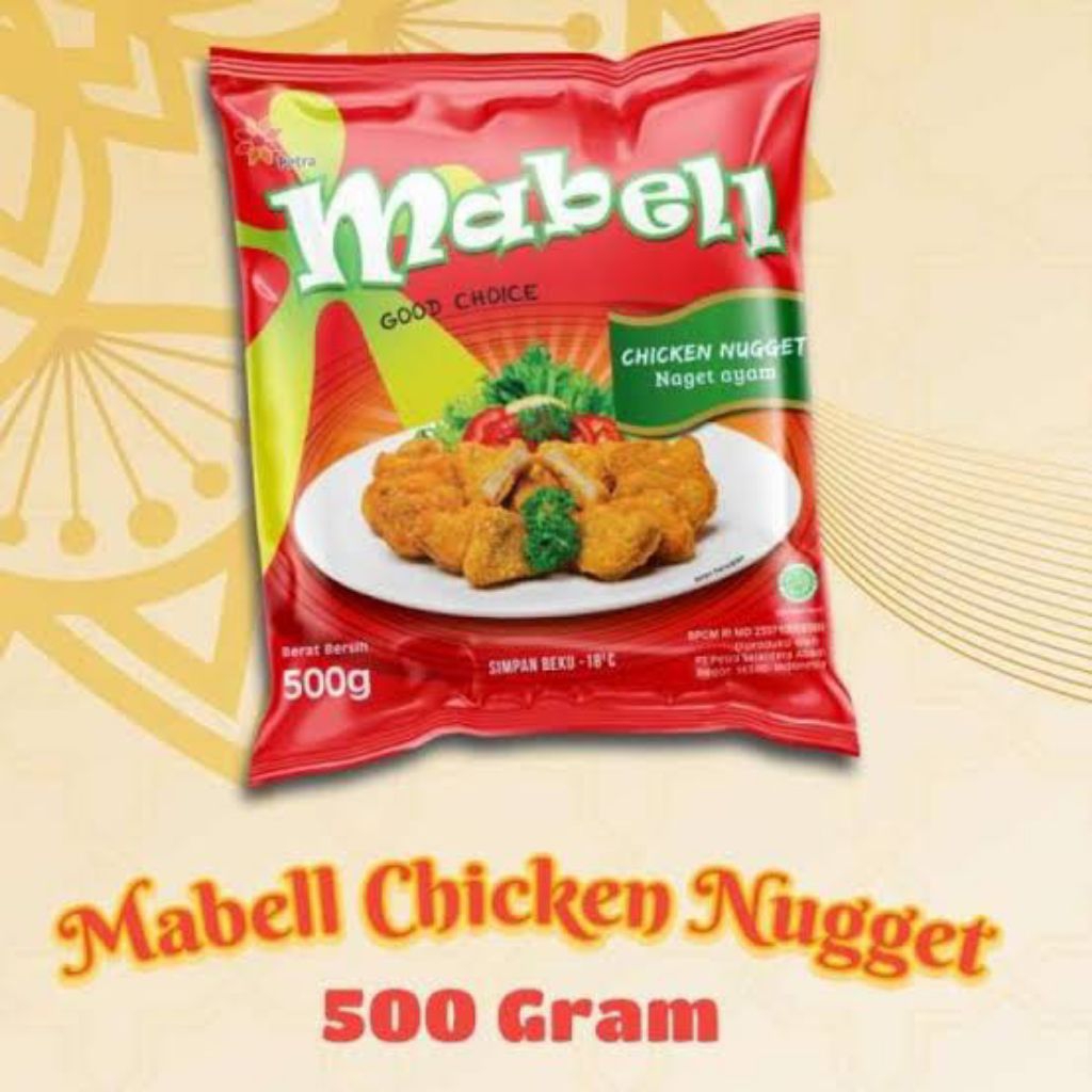 

MABELL NUGGET AYAM 500gram