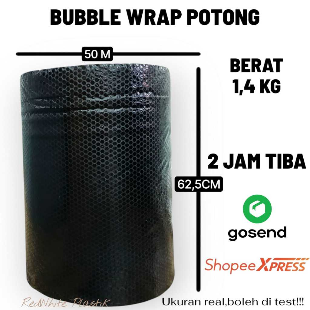 

[INSTAN]Bubble Wrap Hitam 50 Meter X 62,5 CM | Plastik Gelembung Packing Online Shop Termurah