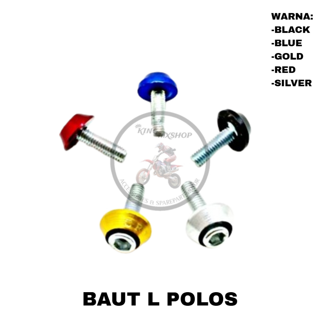 BAUT MONEL BODY VARIASI MOTOR baut plat nomor baut L monel warna baut bodi drat 10an