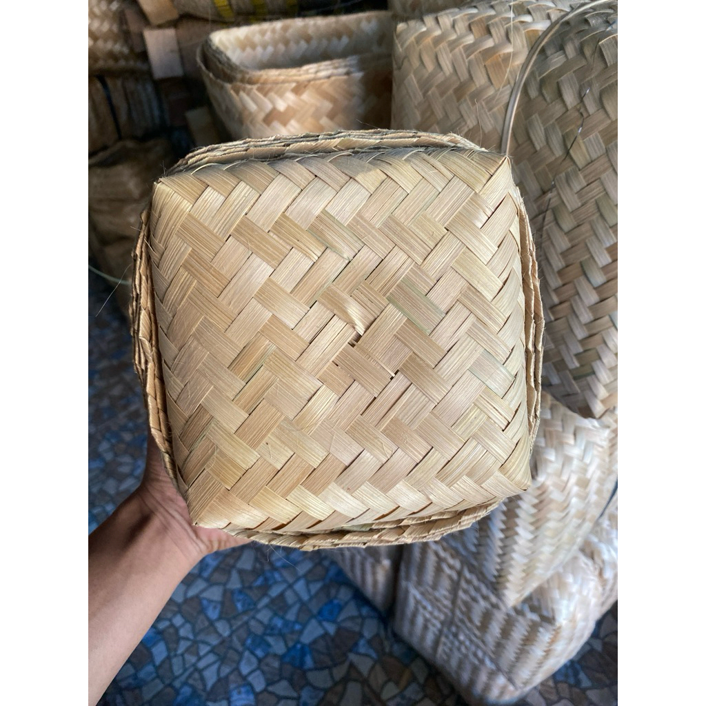 besek bambu 15x15 besek daging dll