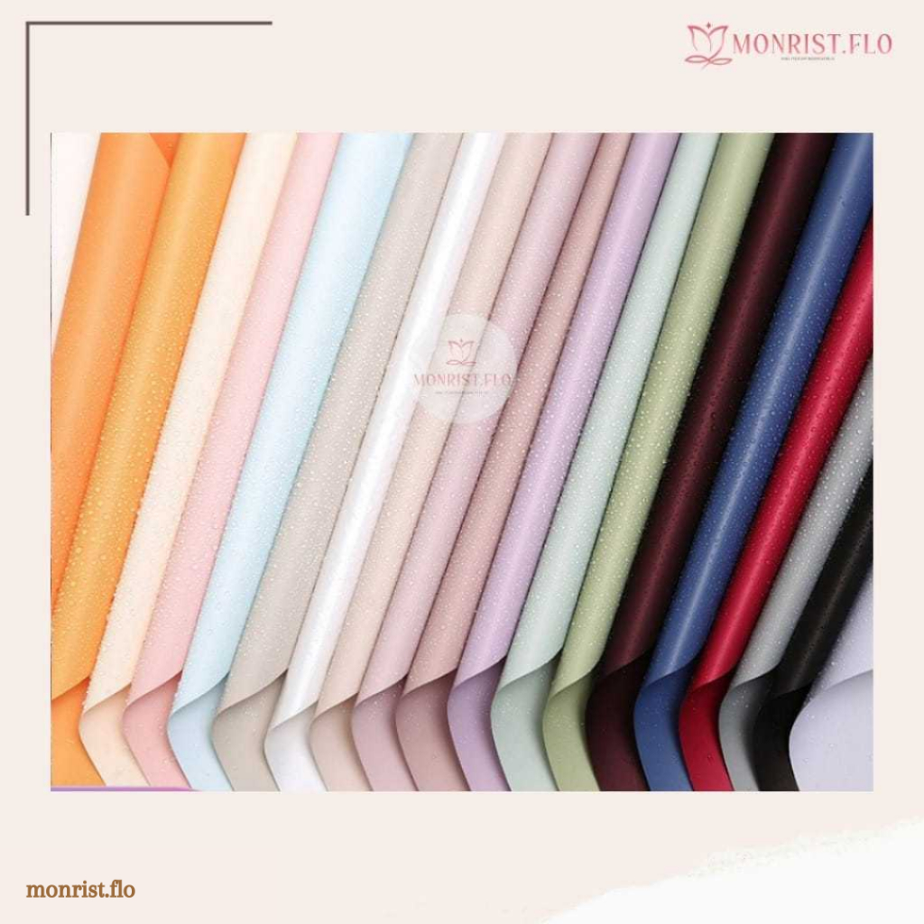

Monrist Flo - Kertas Buket Opaque Bunga Warna Polos Full Color Cellophane Flower Bouquet Wrapping Paper (Non Transparent)
