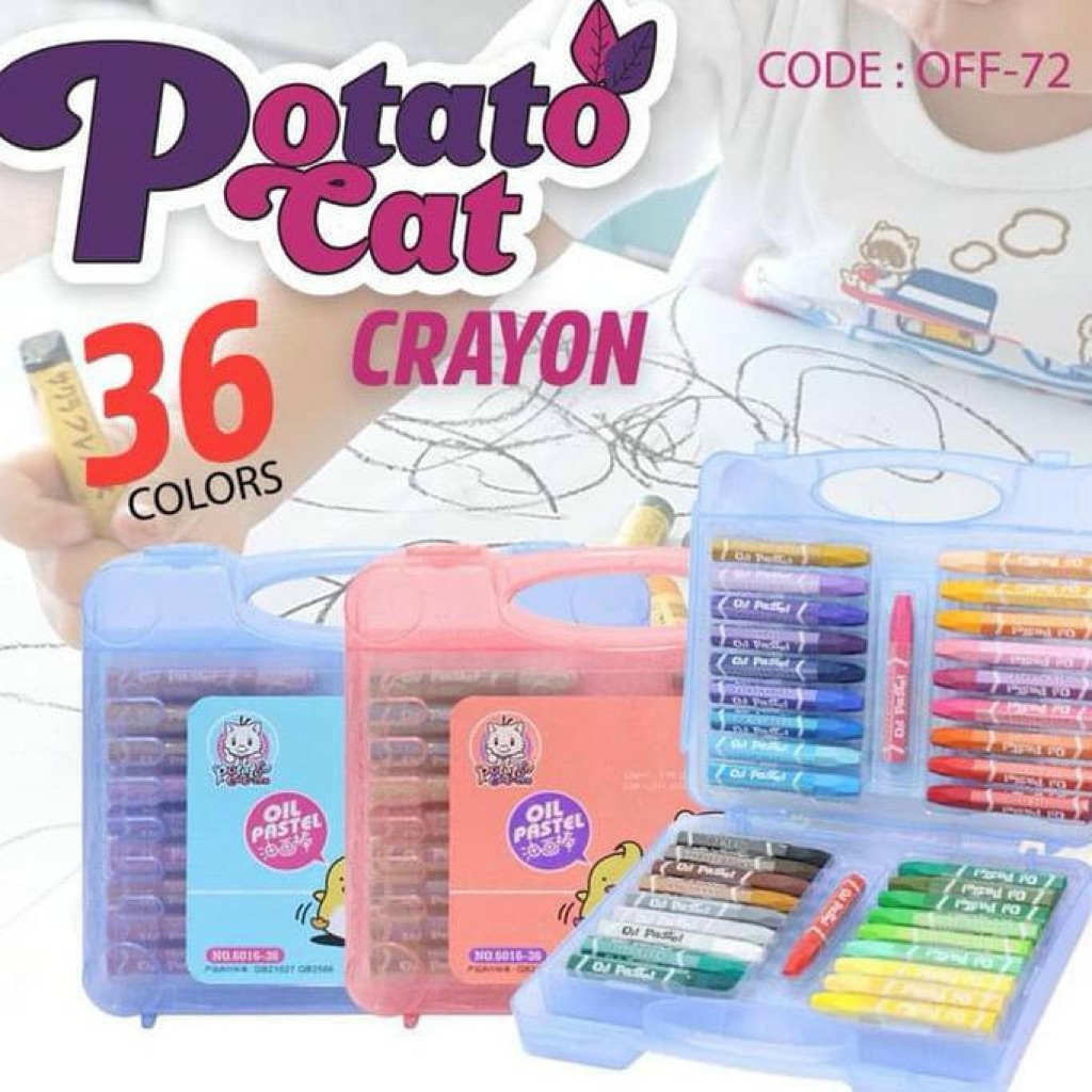 

New Product Potato Cat Crayon 36 Warna - Off-73