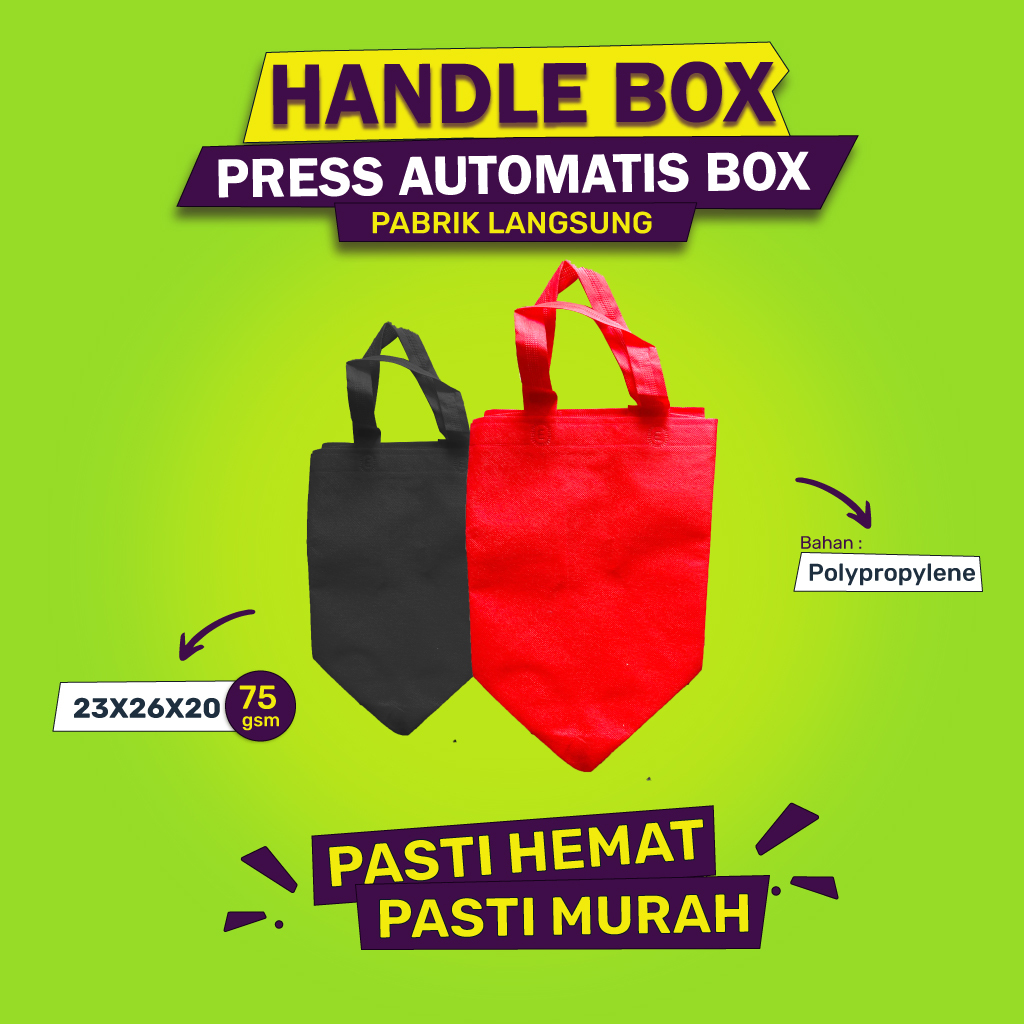 

Goodie Bag Tas Kain Spunbond Tas Spunbond 22x20 Cm (ISI 12 PCS- HBPA23)