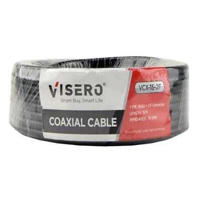 Kabel Antena TV Digital VISERO 10 Meter 15 Meter Plus Jack Antena / Kabel Antena TV Digital