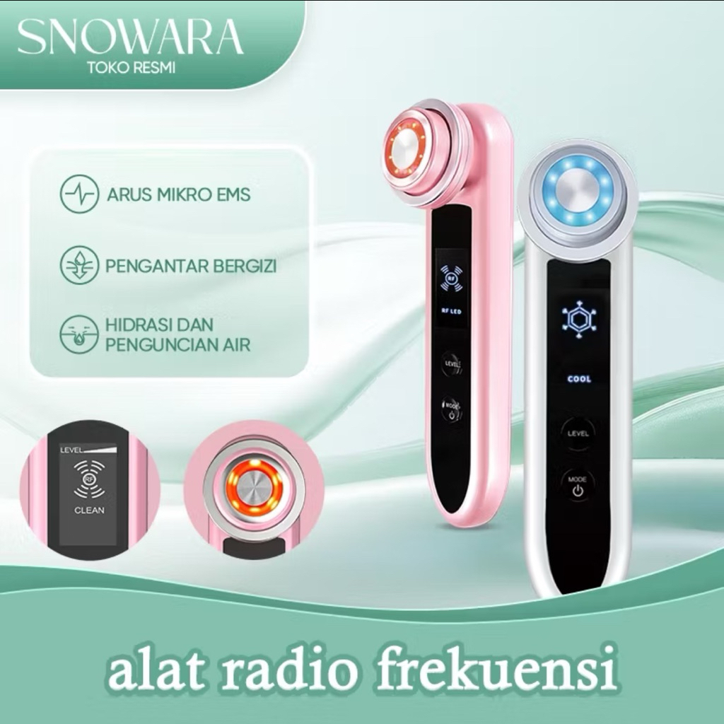 NEW SNOWARA Beauty Device Alat Kecantikan RF Perangkat RF Pengencang Wajah Perawatan Wajah
