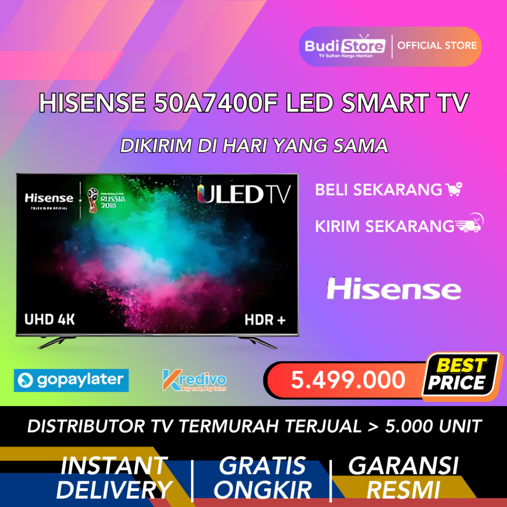 Hisense 50A7400F Smart 4K TV