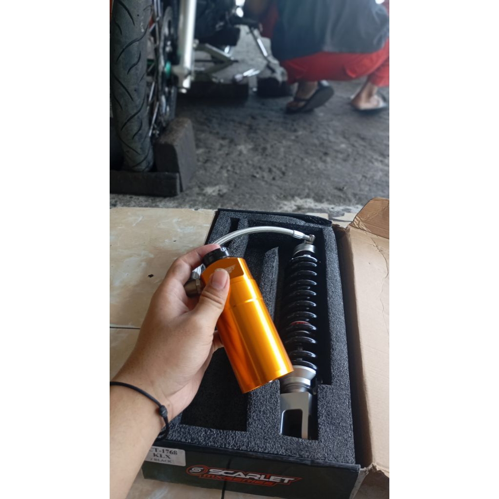 monoshock tabung klx scarlet