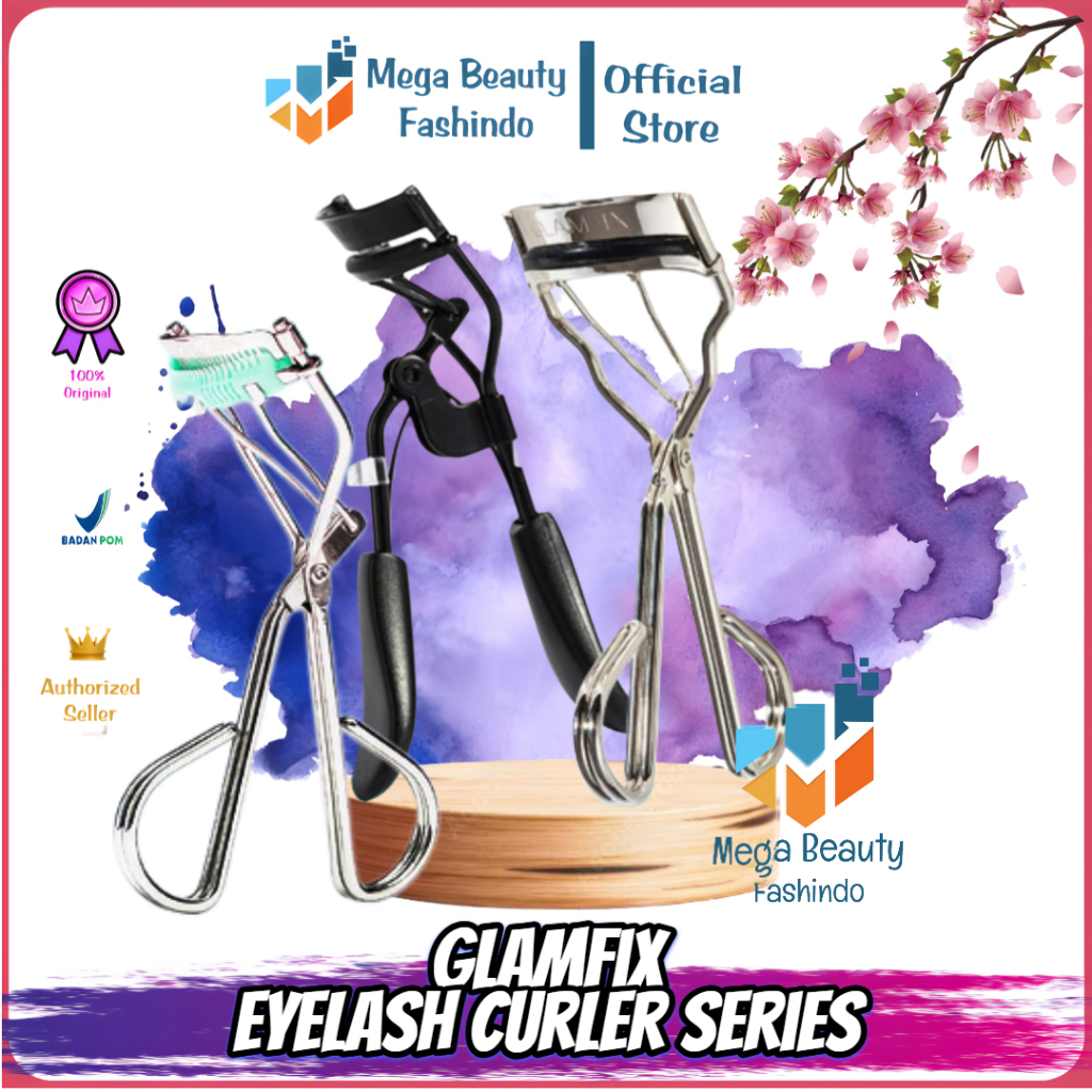 GLAMFIX Eyelash Curler | Penjepit Bulu Mata | Alat Pelentik Bulu Mata | GLAM FIX | Maxi Curl | Comb-