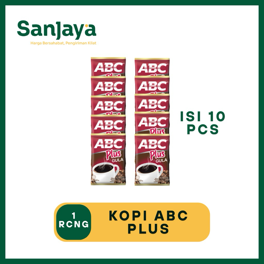 

!HEMAT LEBIH MURAH! KOPI BUBUK ABC PLUS GULA 1 RENCENG ISI 10 PCS