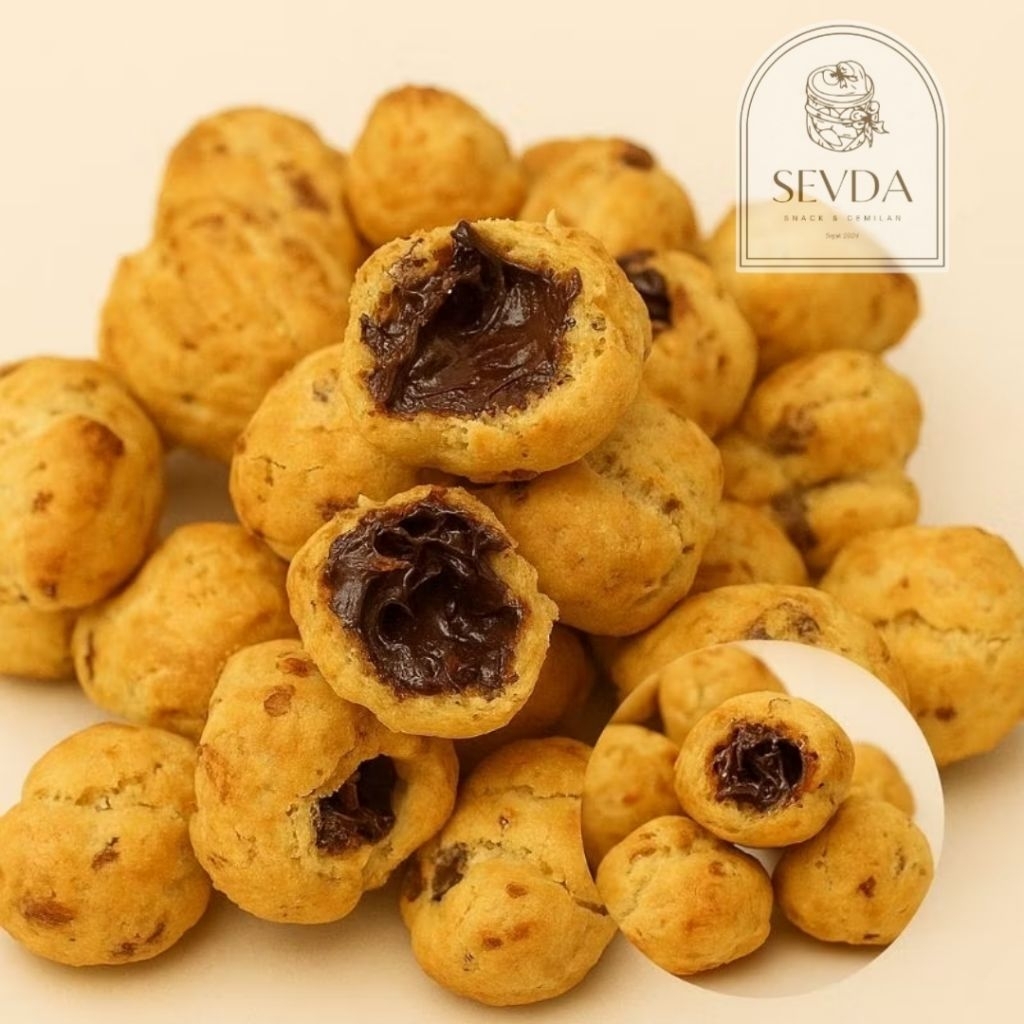 

Kue Soes Coklat Lumer/Kue Sus Renyah 250grm
