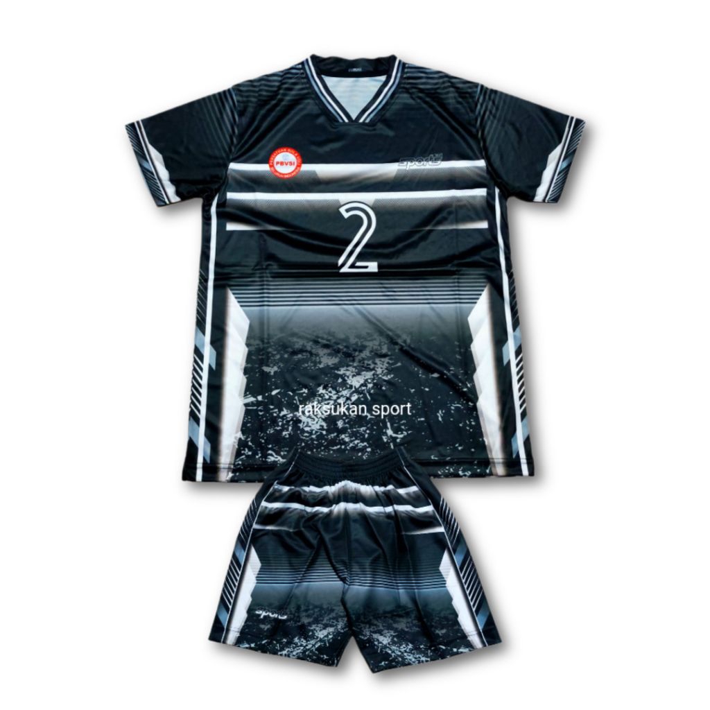 ( jersey voli anak ) Jersey Volly Full Printing Cocok Buat Anak SD Bahan Serena