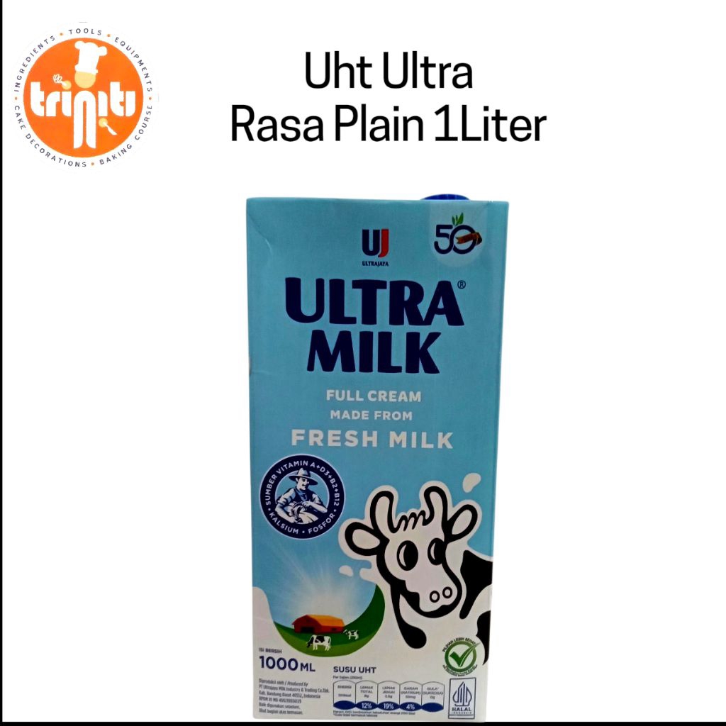 Susu Uht Ultra 1 Liter Plain Fresh Milk