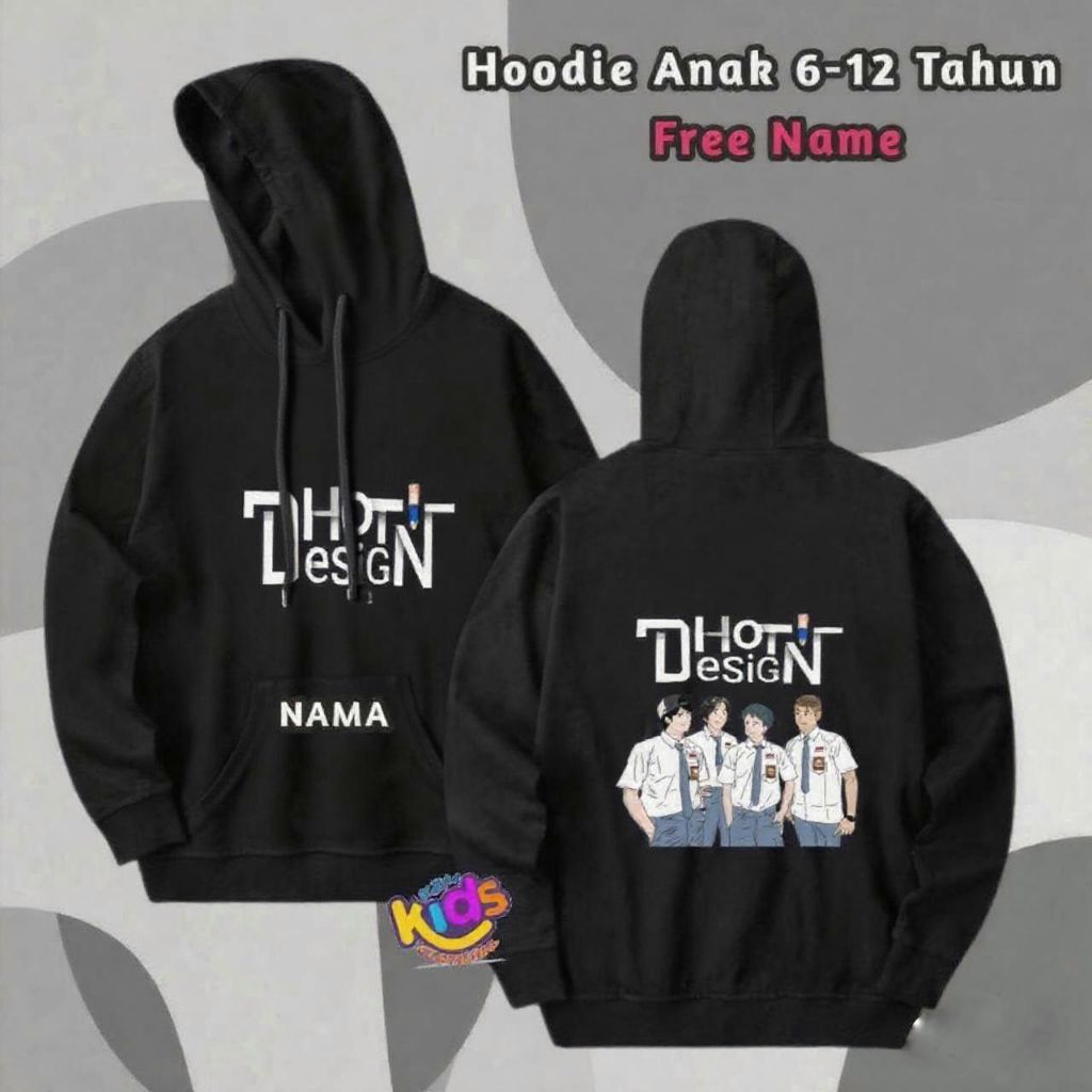 JAKET SWEATER HOODIE ANAK LAKI LAKI USIA 6 -12 TAHUN DHOT DESIGN / FASHION ANAK COWOK KEREN