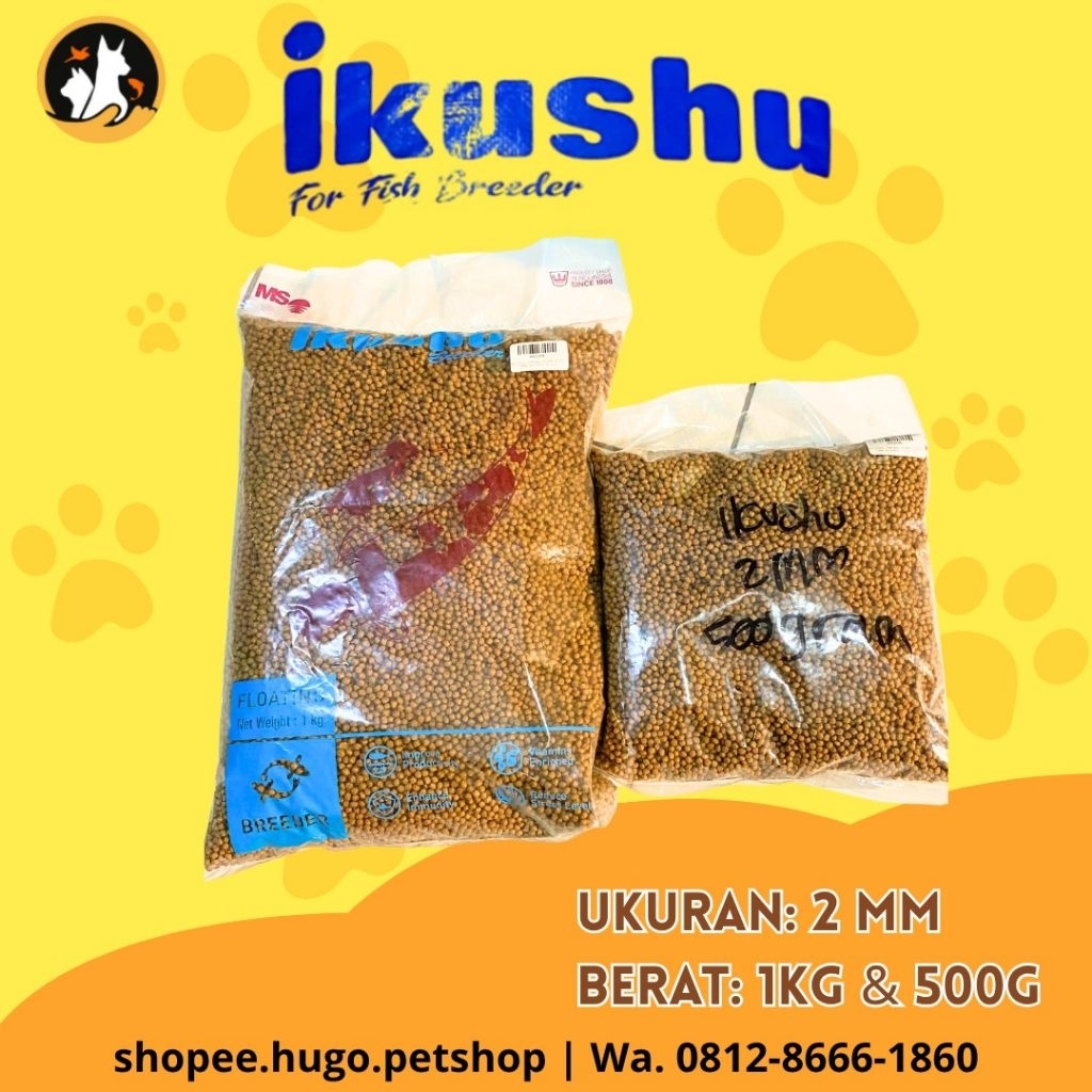 IKUSHU 1kg & 500g (REPACK ) Ikushu Pakan Koi