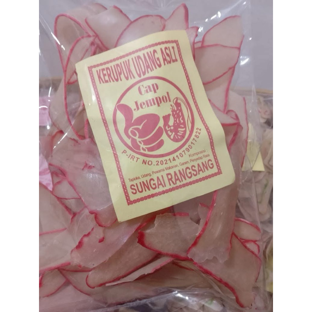 

Kerupuk udang asli sungai rangsang cap jempol 250-500 gram