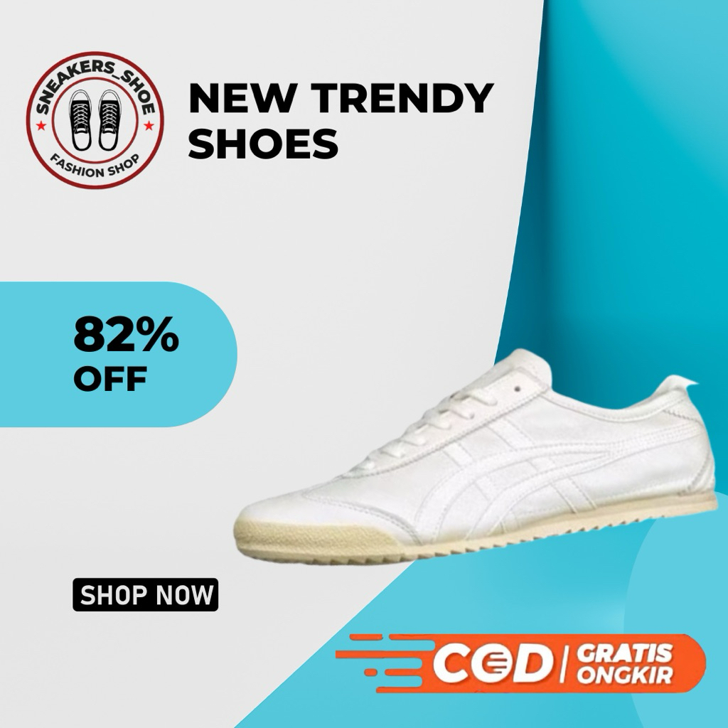 Sepatu Onitsuka Deluxe Triple White Free Paperbag & Box