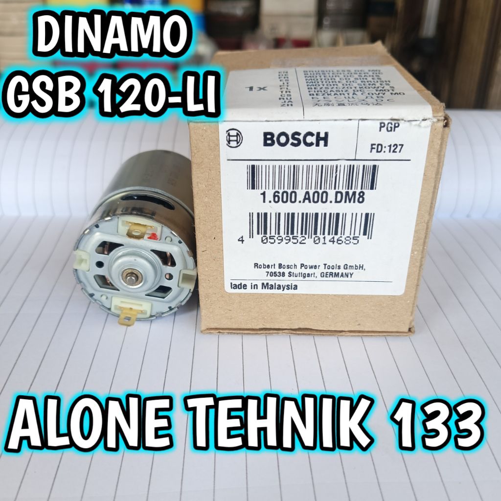 DINAMO MOTOR BOSCH GSB 120-LI DINAMO ORIGINAL BOSCH GIGI 13 - DINAMO MOTOR GSB 120 LI