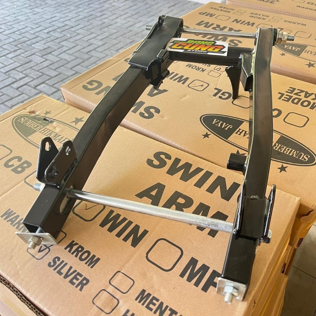 Swing Arm Arem Lengan Ayun WIN 100 Model Kaze Merk SHJ Hitam Fullset / Arm Kaze pnp Win 100 Hitam
