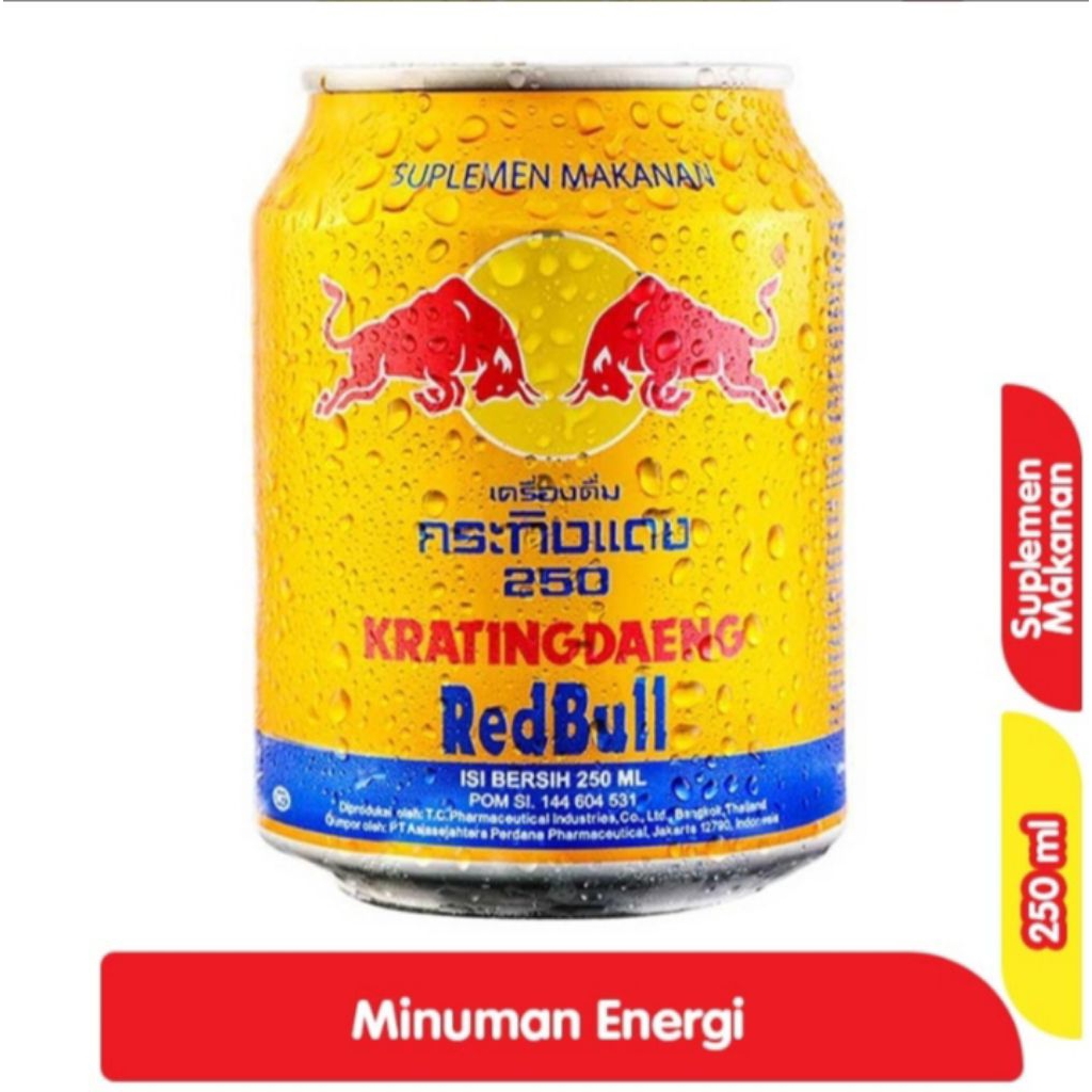 

KRATINGDAENG REDBULLL 250ml EXP AMAN POLL /BISA COD/TERMURAH!