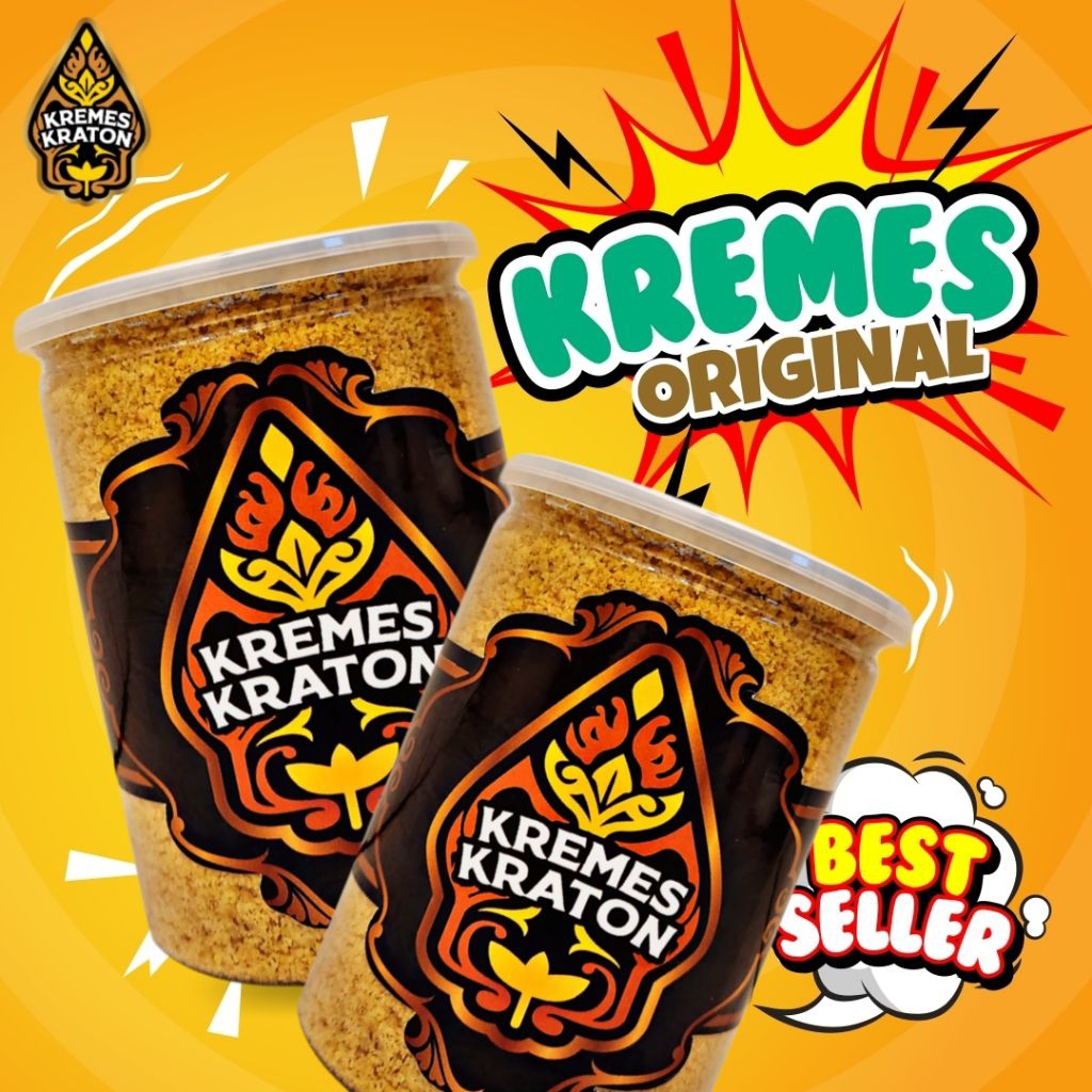 

Kremes Kraton rasa original dari kaldu ayam kampung - makanan ringan tekstur kriuk dengan rasa gurih dan cocok untuk pelengkap makanan sehari hari