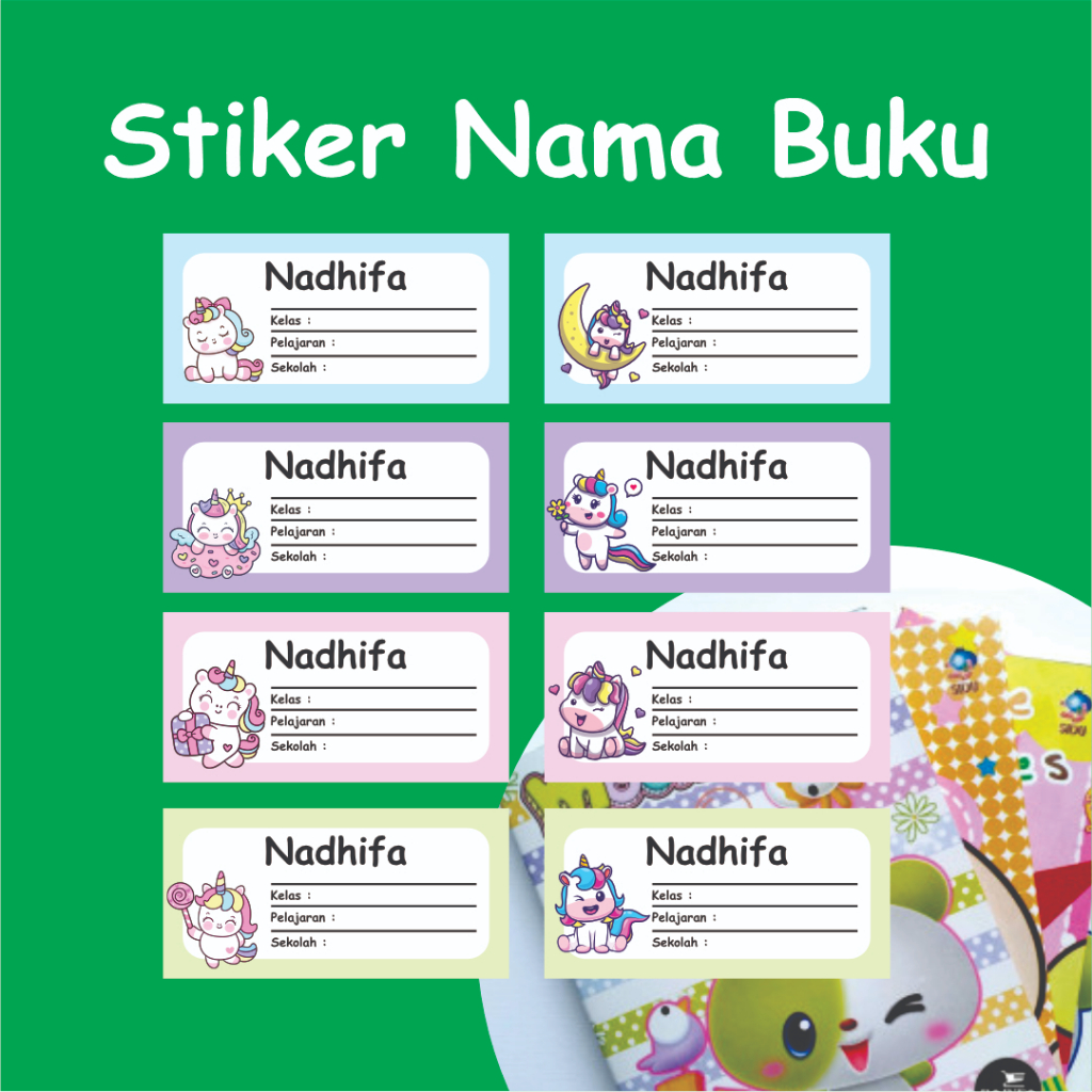 

Striker Nama BUKU | Label Buku Anak | Label buku