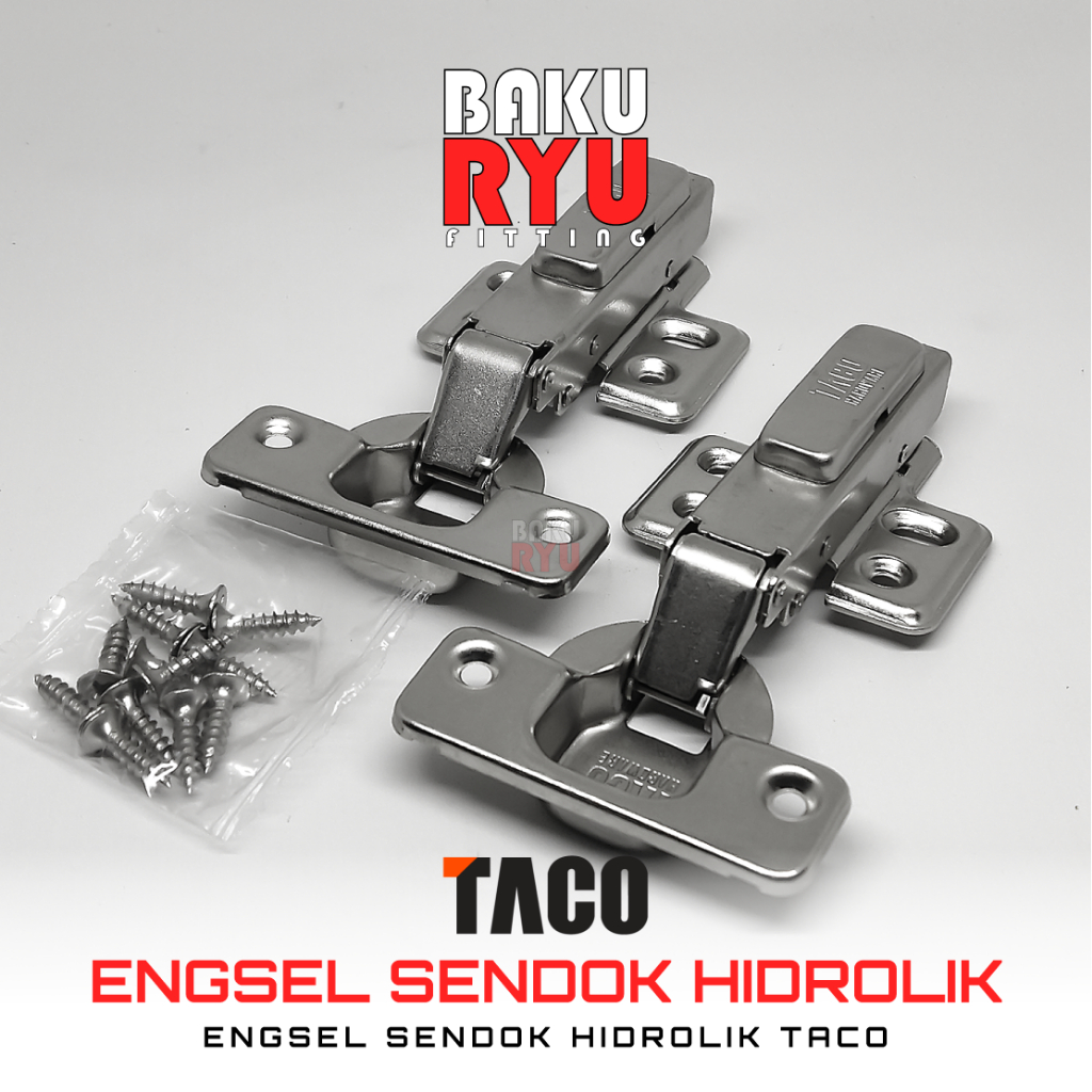 Engsel Sendok TACO 35mm Soft Closing – Hidrolik Slow Motion untuk Furnitur