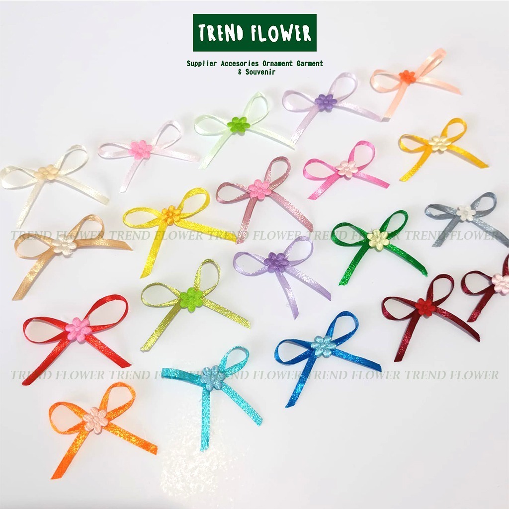 

[PER GROSS] Pita kecil Satin 1/8 inch plus jasmine kecil PER LUSIN pita hiasan souvenir hampers pita seserahan langsung tempel