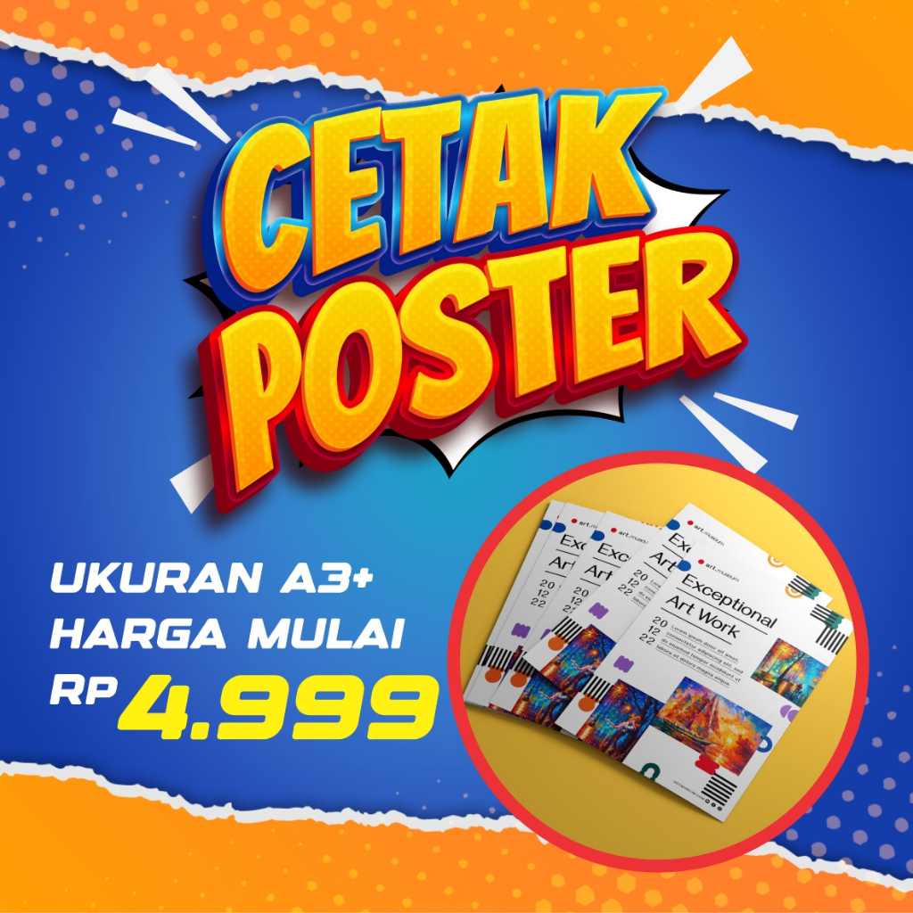CETAK POSTER / CETAK A3+ / CETAK ARTPAPER / CETAK FOTO