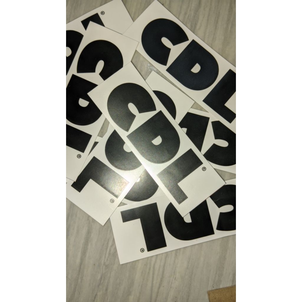 

sticker vynil CDL tahan air