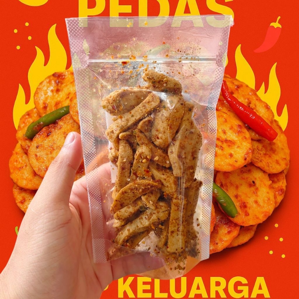 

Cemilan Pedas Basreng Goreng Kriuk- Pedas Daun Jeruk Praktis Sudah Izin P-IRT