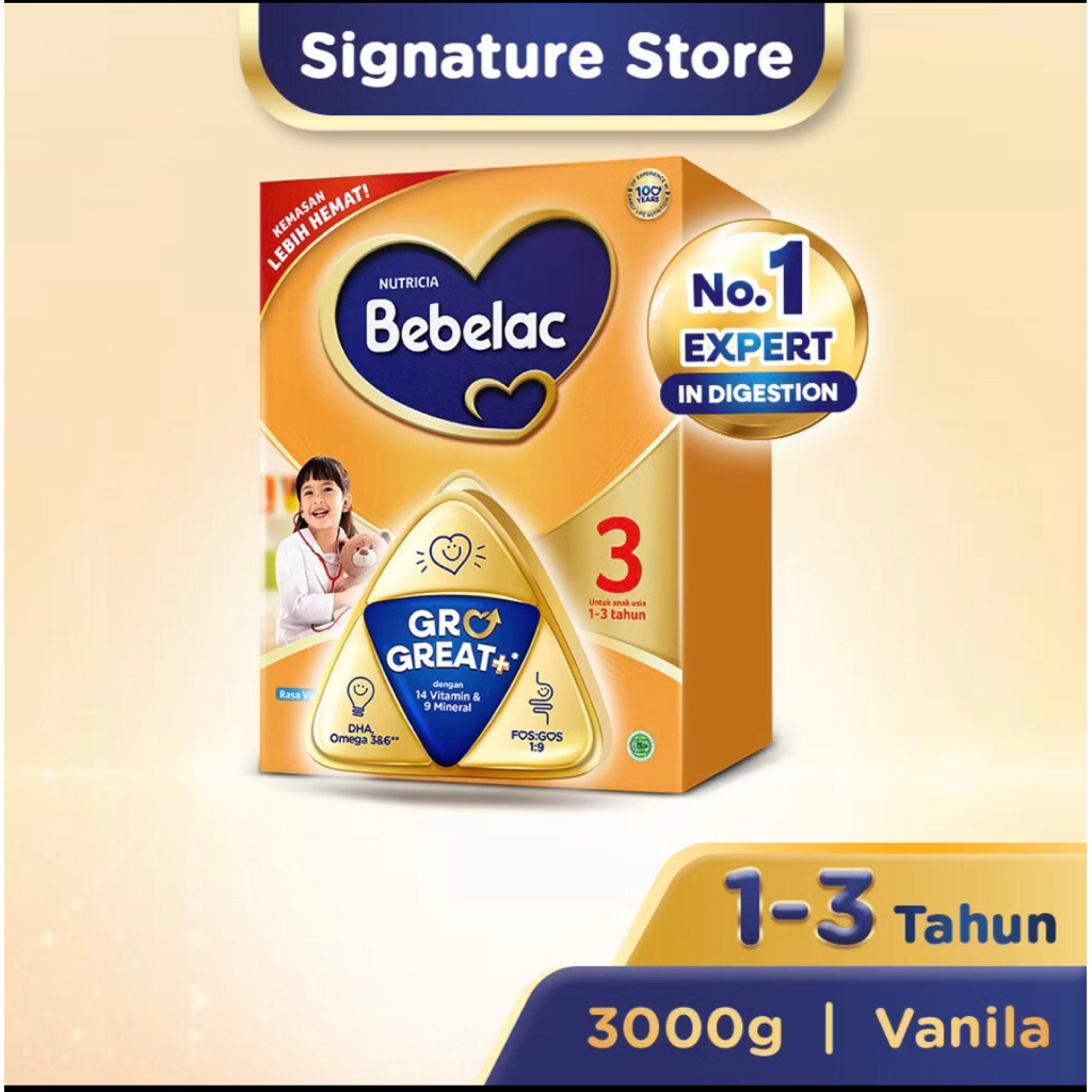 

Bebelac Vanila 1-3 3000gr/1000gr(dus putih/kuning)