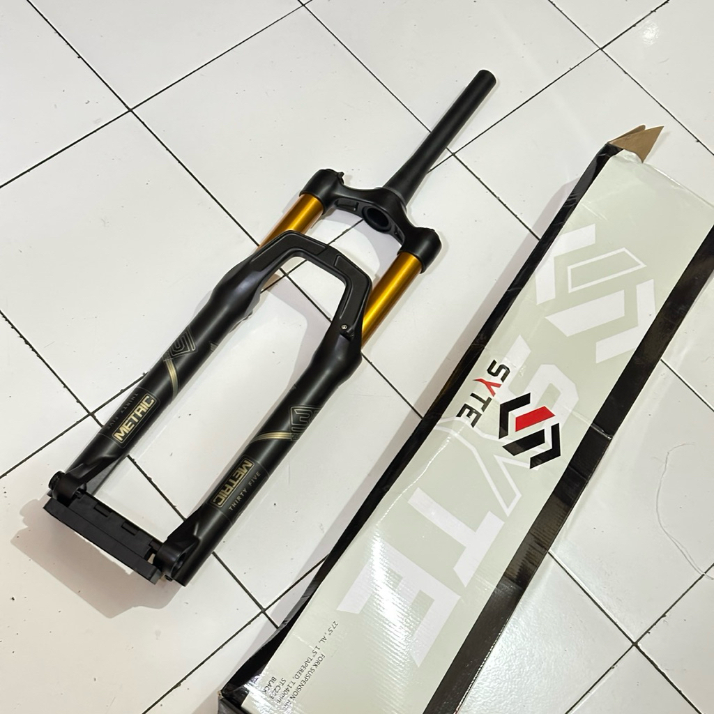 Fork/Shock Syte Original Sepeda 27,5” 29” Full alloy stantion 35 Syte Air adjuster Taper TA Travel 1
