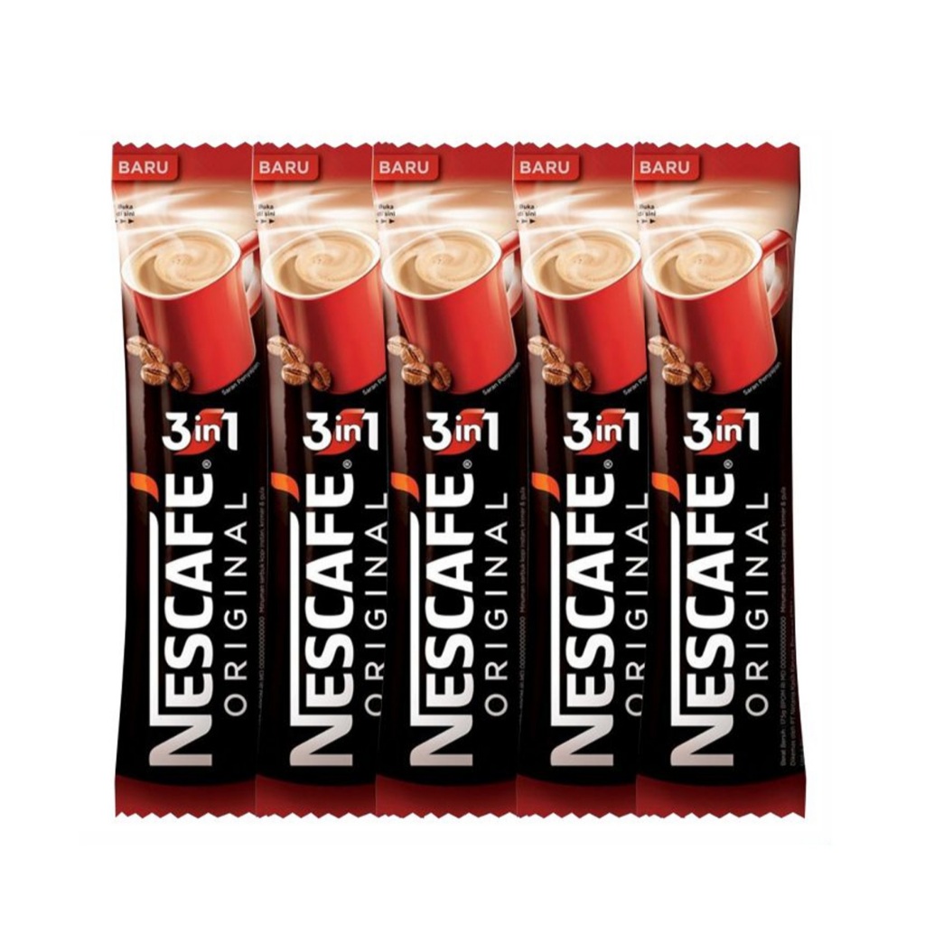 

1 Pak Isi 5 Sachet x 17.5 gram Kopi Nescafe Original 3 in 1