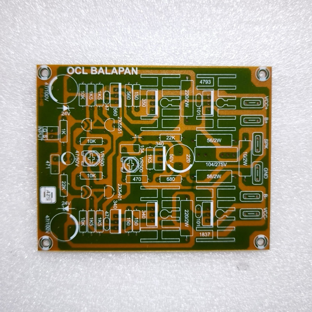 PCB Power OCL Balapan Simetris Bias Servo Driver Amplifier