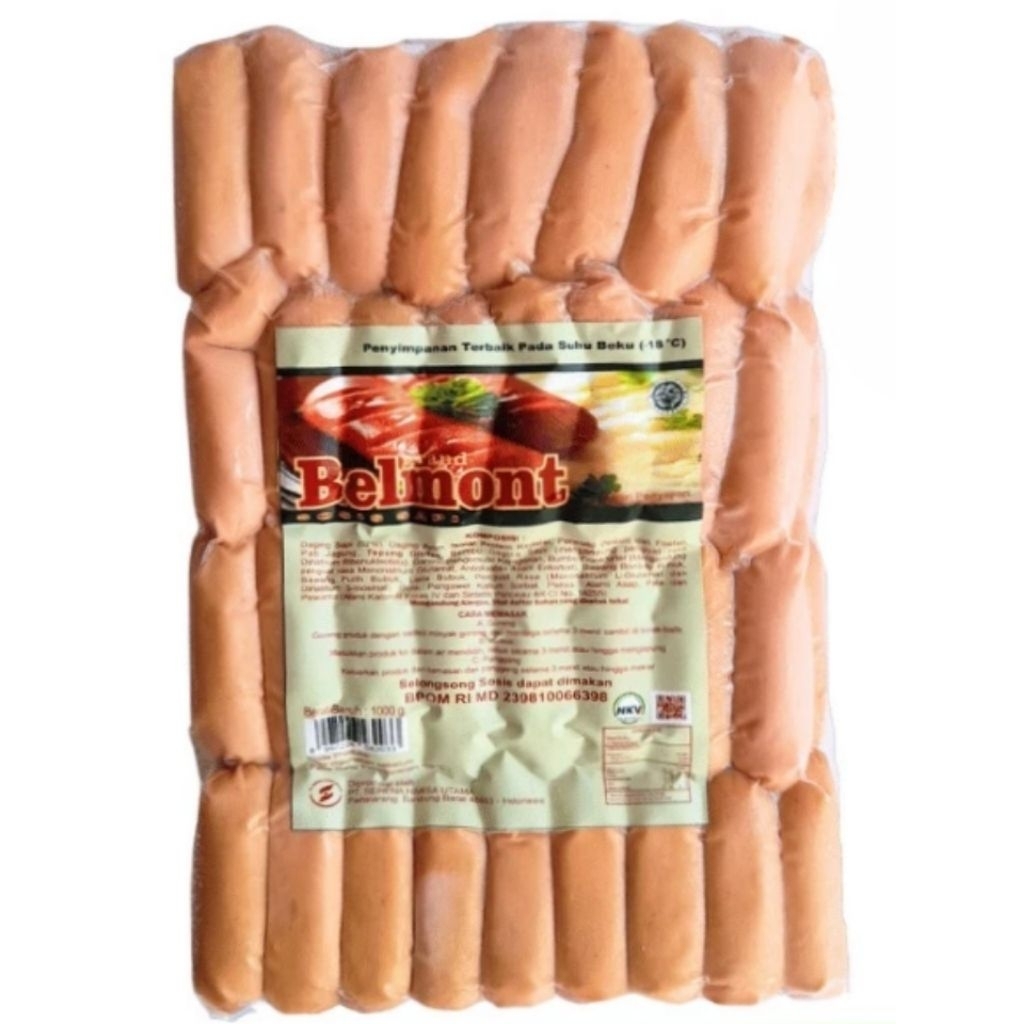 

Kode J. Sosis Sapi Belmont Breakfast Cocktail kemasan 1 kg