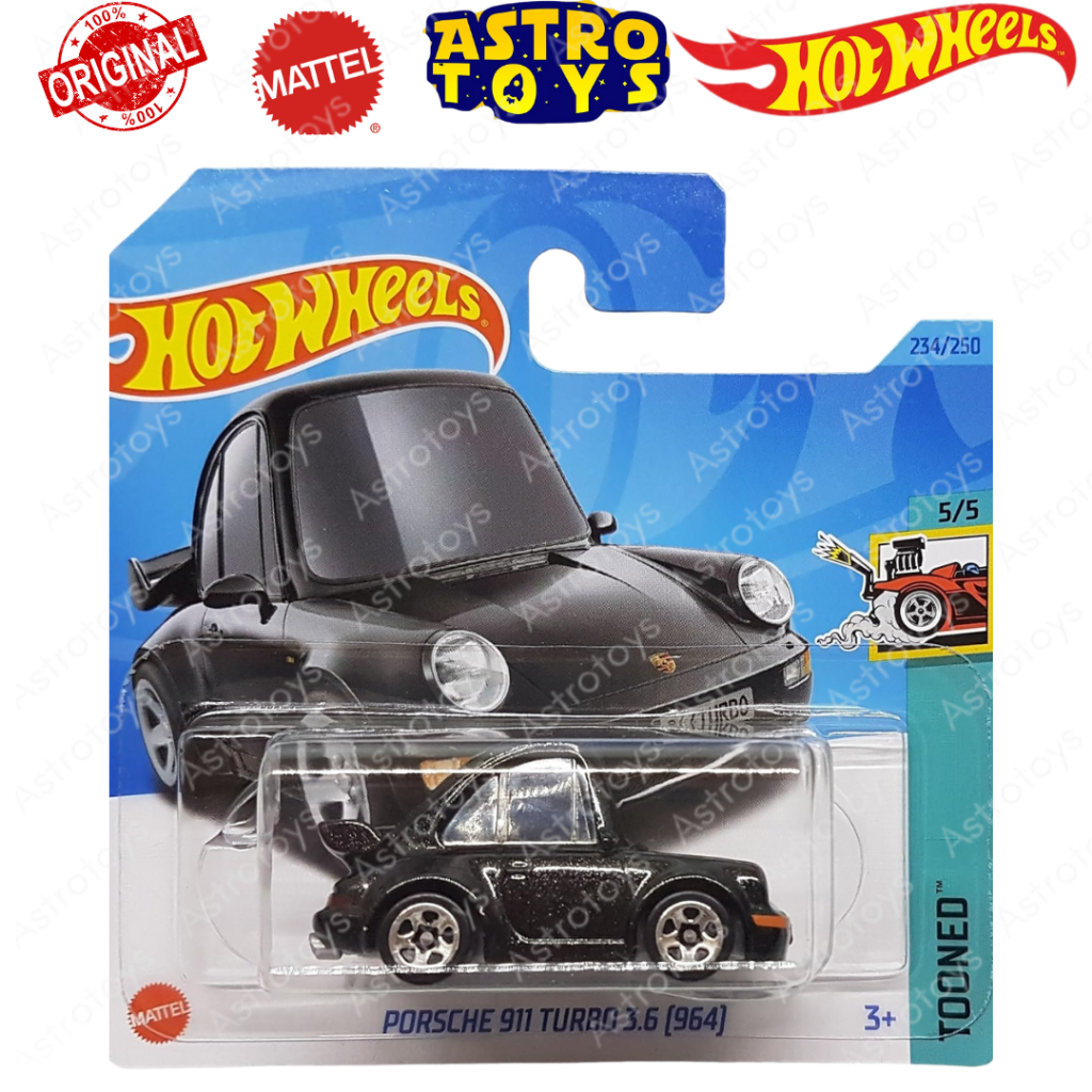 Hot Wheels Porsche 911 Turbo 3.6 964 Tooned 1:64 / Mainan Diecast Mobil Kodok Hotwheels Hotweels