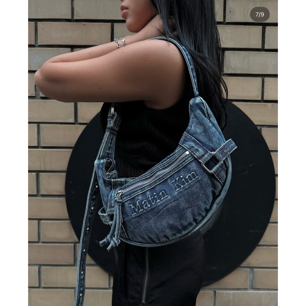 Tas Selempang Matin Kim Bahan Denim Jeans Pria & Wanita - Sling Bag Denim Pria & Wanita