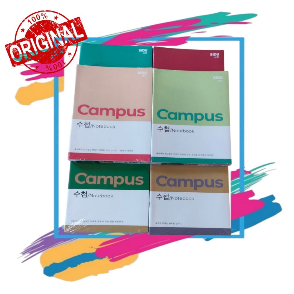 

Buku Tulis Sidu Kampus Korea 36, 42, 50 Lembar Per Pack Isi 5 Buku