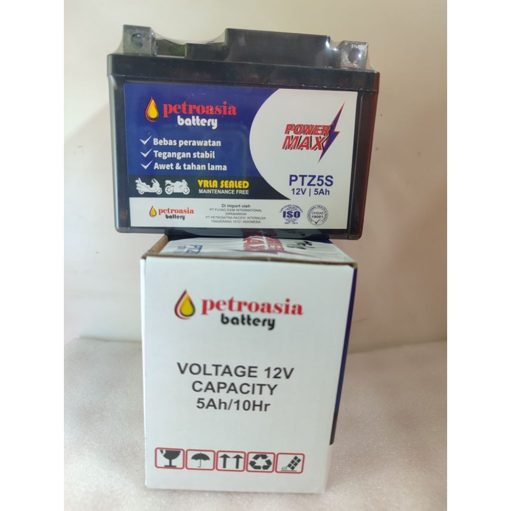 Aki kering Petrosia PowerMax GTZ5