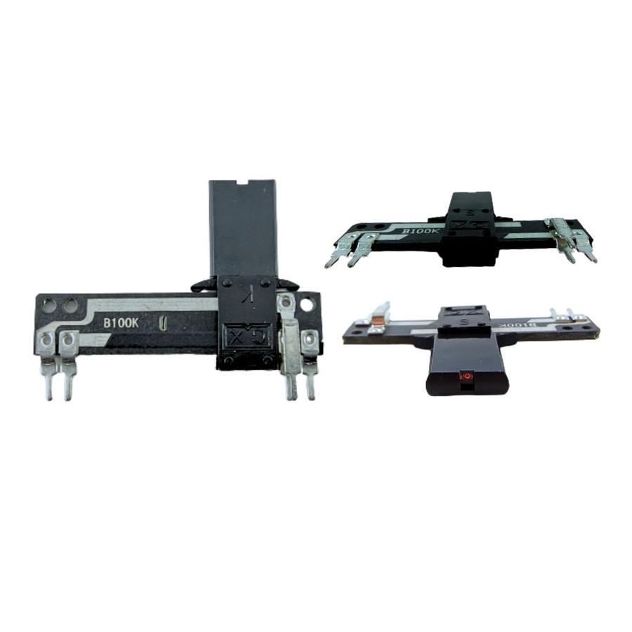 Potensio Geser 4cm 5 pin B100k LED Kaki 3-2 Slide 4 cm Equalizer 104