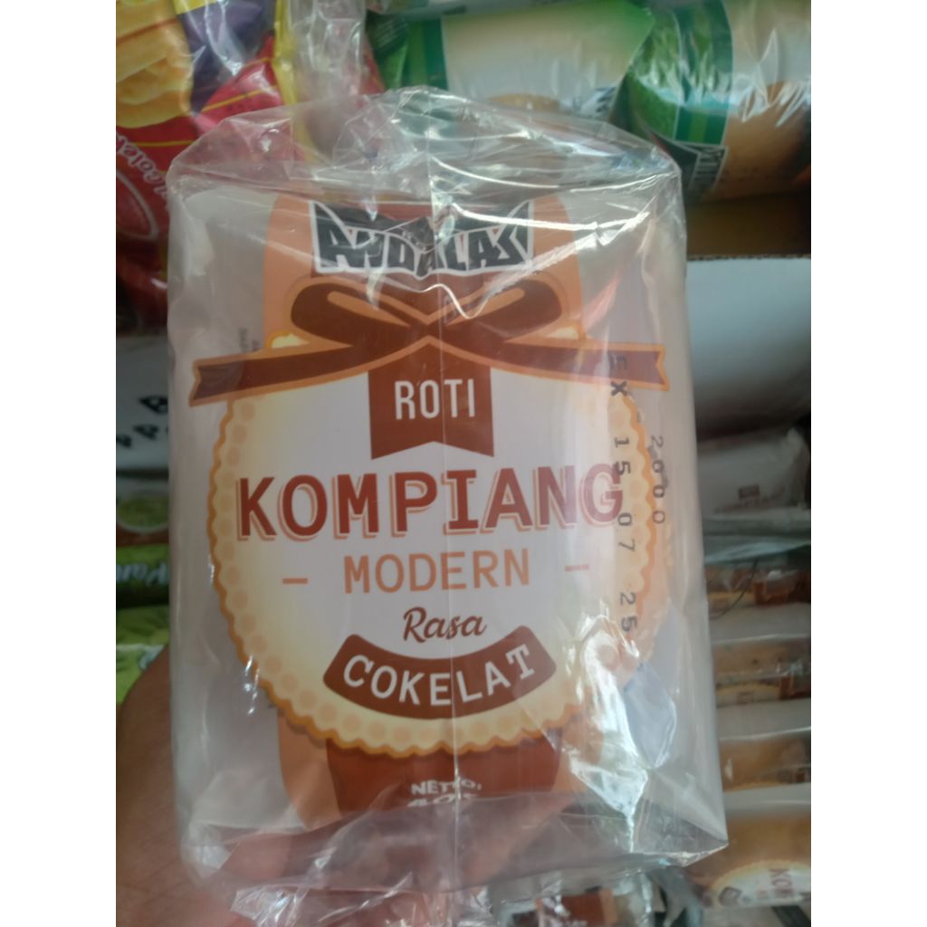 

Roti Andalas Kompiang Modern Rasa Cokelat isi 5Pcs