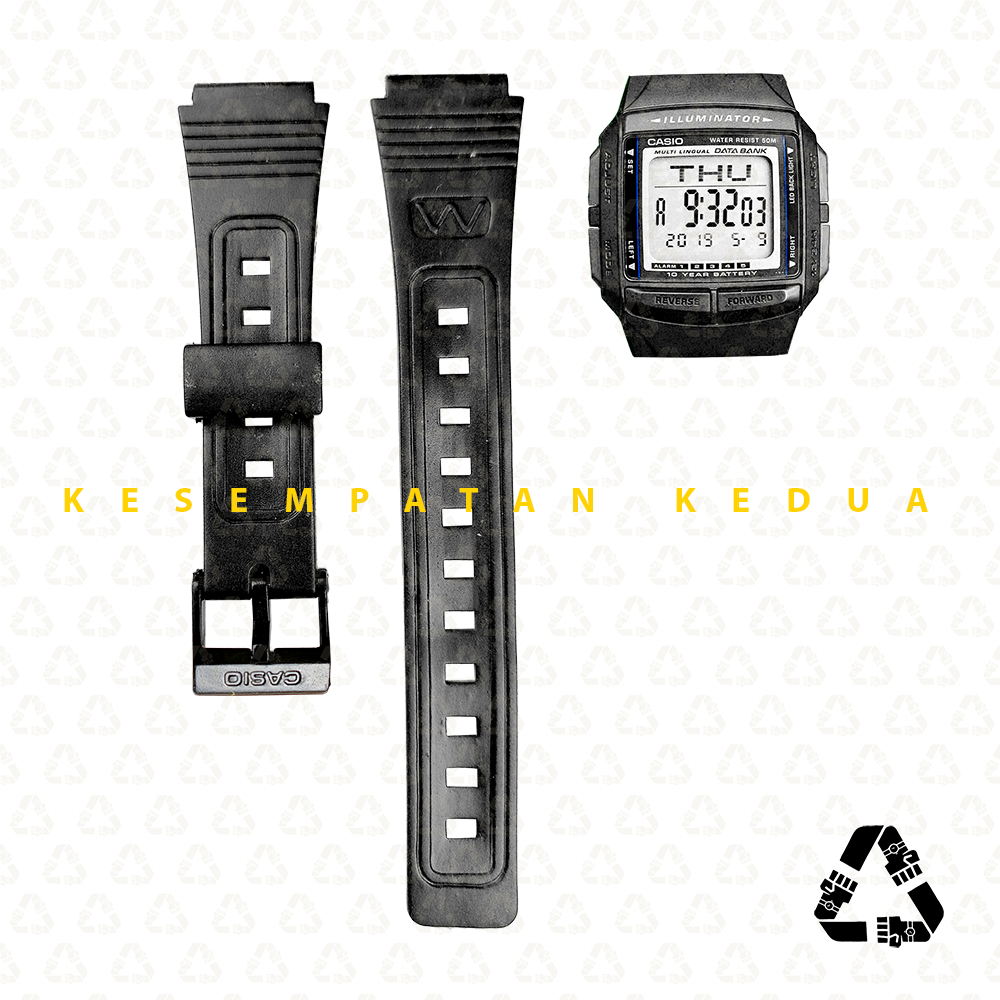 Strap Pengganti Casio DB-36, DB-360 / Ada Tag Casio / Lug 18mm