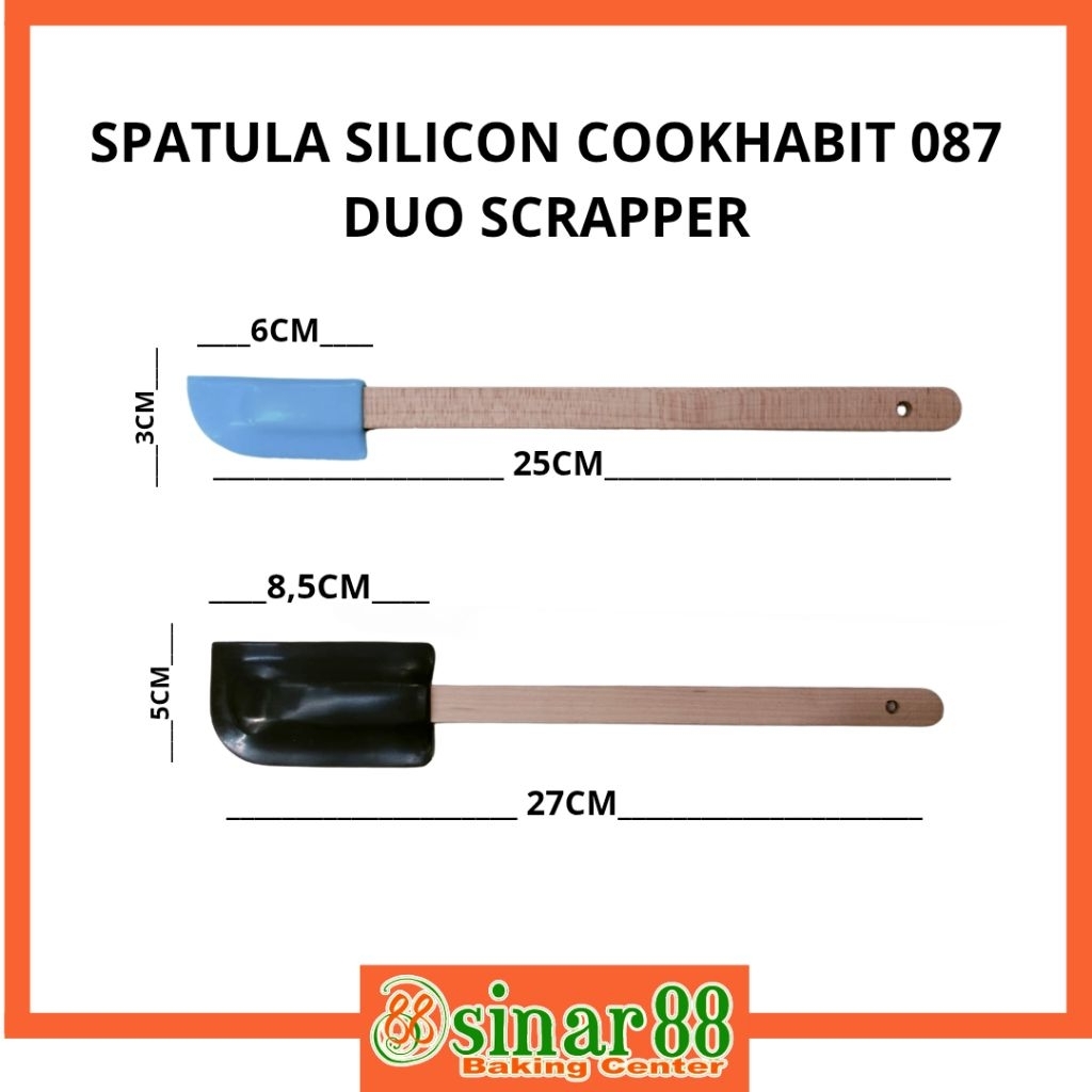 

SPATULA SILICON COOKHABIT 087 DUO SCRAPPER