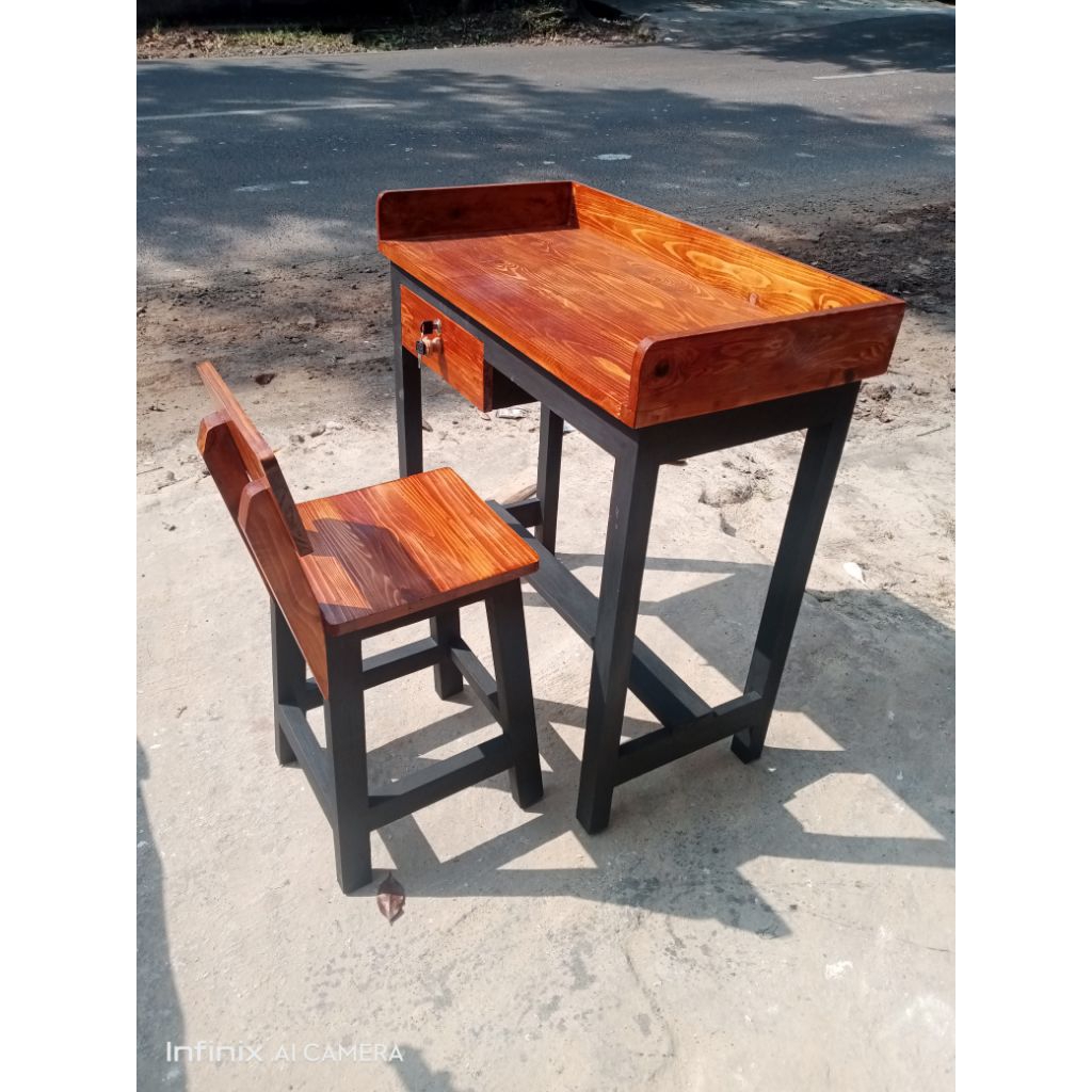 meja kasir mini/meja laci kayu jati belanda