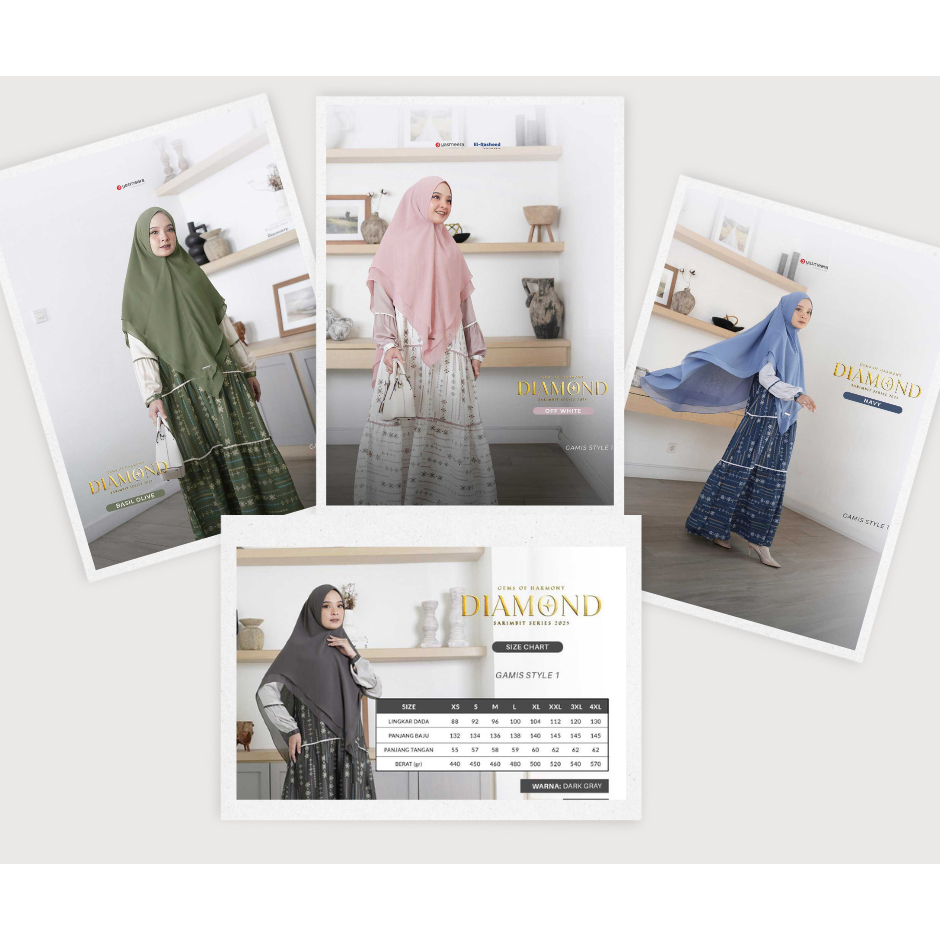 YASMEERA - Sarimbit Gamis Diamond Gamis Ibu by Yasmeera